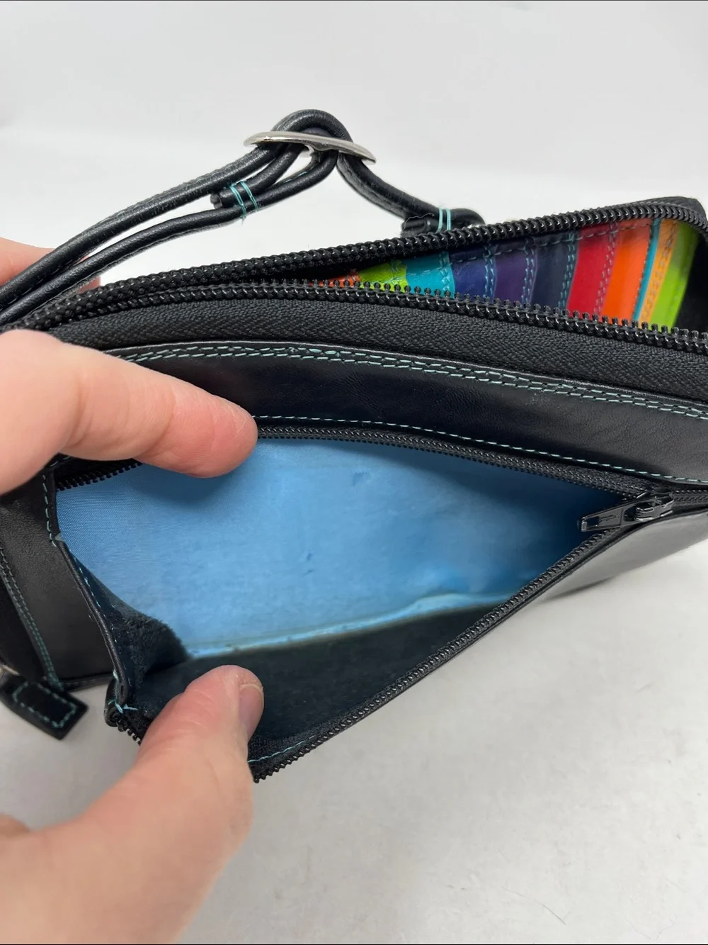 MYWALIT TRAVEL COLORFUL LEATHER CROSSBODY BAG DESIGNED IN ITALY